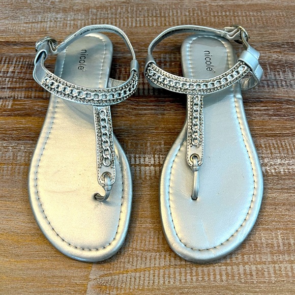 Nicole Chain Embellished Sandals - Picture 1 of 3